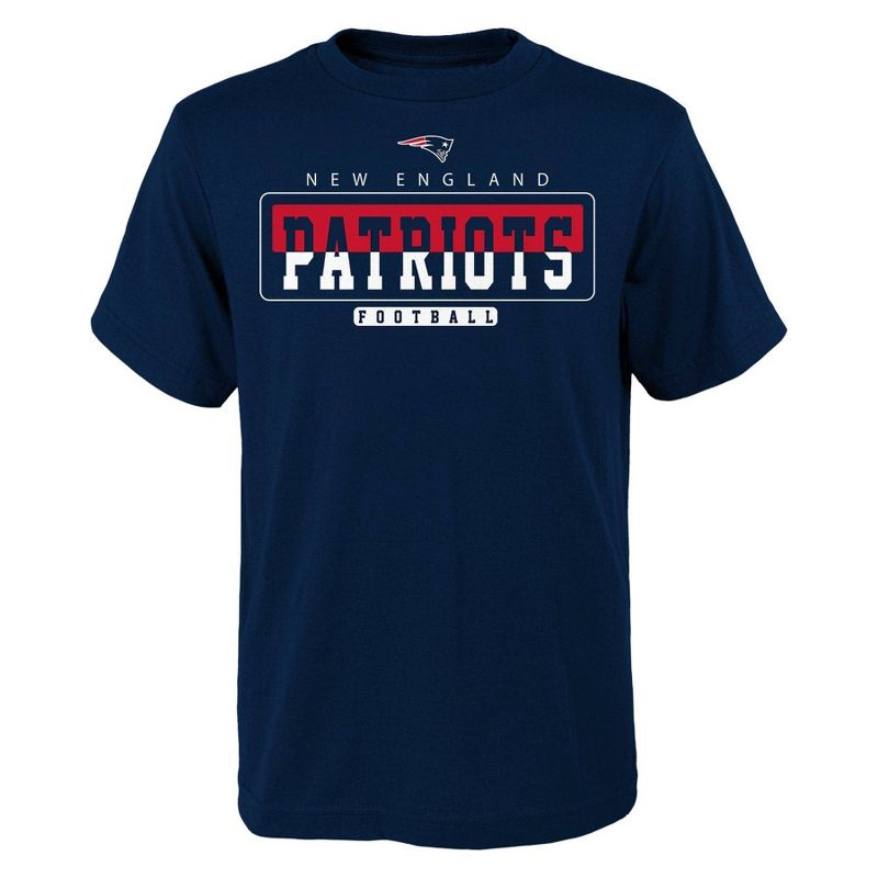 NFL New England Patriots Boys&#39; Short Sleeve Cotton T-Shirt, 1 of 2
