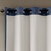 Ogee Knitted Jacquard Curtain Panel, Lucurious Sheen Textured Light Blocking Curtain for Various Decor Styles - 4 of 4
