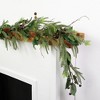 Northlight 6' Mixed Foliage with Pine Cones and Berries Christmas Garland, Unlit - 4 of 4