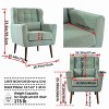 CAVINAS Upholstered Accent Chair with Pillow and Wood Legs,Modern Arm Chair,Padded Lounge Chair for Living Room - 3 of 4