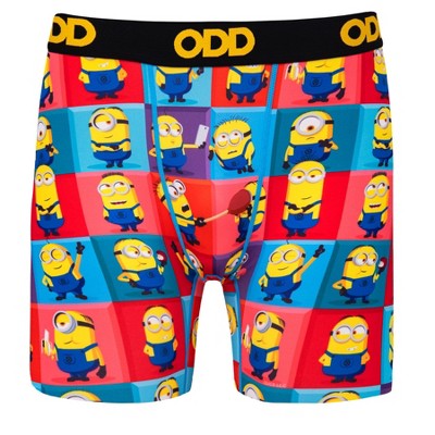 ODD SOX, Minions Despicable Me 4, Men's Boxer Brief Underwear - Adult Size