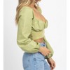 Women's KNIT BODICE POPLIN TOP - Blue Blush - 2 of 3