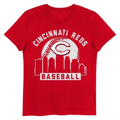 MLB Cincinnati Reds Girls' Crew Neck T-Shirt