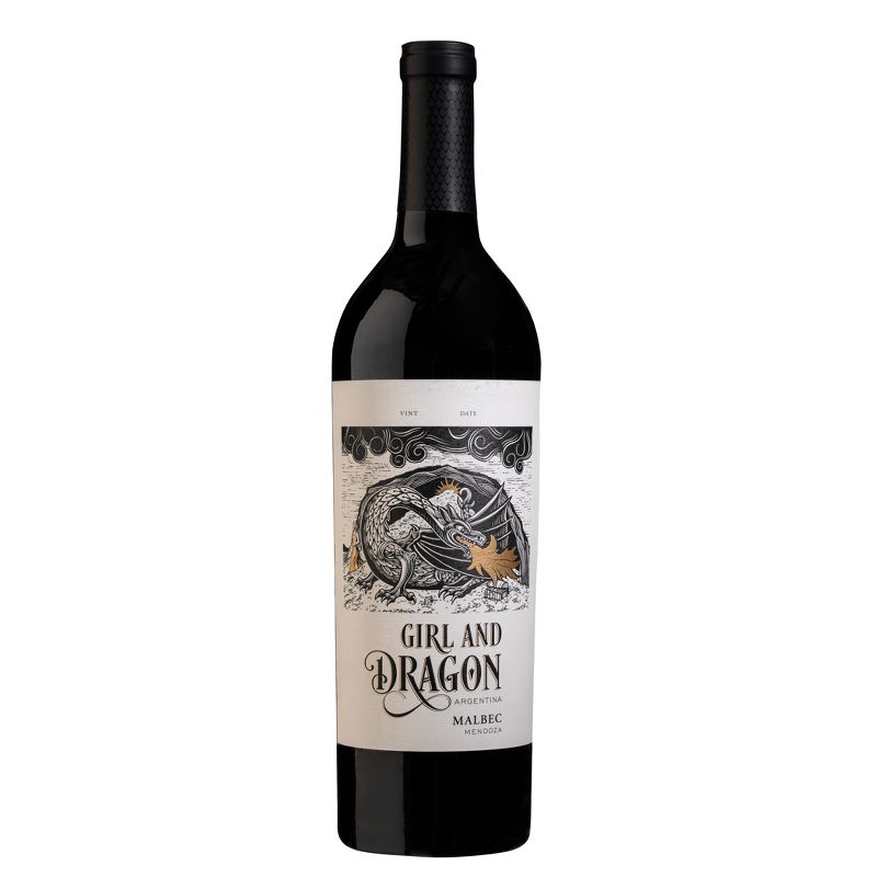 The Girl &#38; The Dragon Malbec Red Wine - 750ml Bottle, 1 of 6
