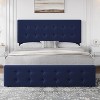 Adjustable Fabric Platform Bed with 4 Storage Drawers - 1000 lbs Capacity, 12-Slat Support, Noise Reduction Design & Tool-Free Assembly - 3 of 4