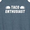 Women's - Instant Message - Taco Enthusiast Graphic Racerback Tank - 2 of 4
