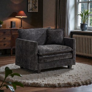 Mshliw Cloud Sofa Single Seat Modular Sectional Couch with Double-Layer Upholstered Cushion and Chenille Fabric, Single Sofa for Living Room Bedroom - 1 of 4