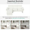 CIPACHO Convertible Futon Sofa Bed Futon Sofa Couch with an Adjustable Backrest, a Reversible Chaise Lounge and Two Removable Armrest Pillows, Beige - 4 of 4