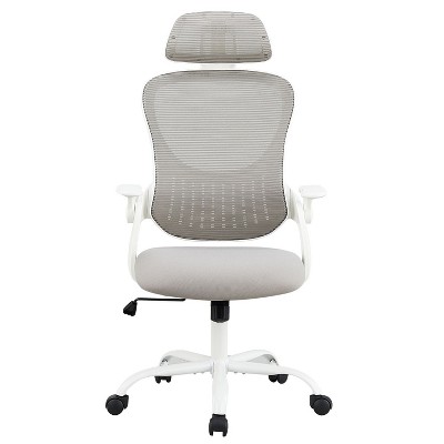Ergonomic Office Computer Desk Chair, Mesh High Back Rolling Swivel Adjustable Task Chair with Headrest and Flip-up Armrests with Wheels-The Pop Home