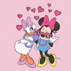 Girl's Disney Minnie Mouse and Daisy Duck Hearts T-Shirt - 2 of 4