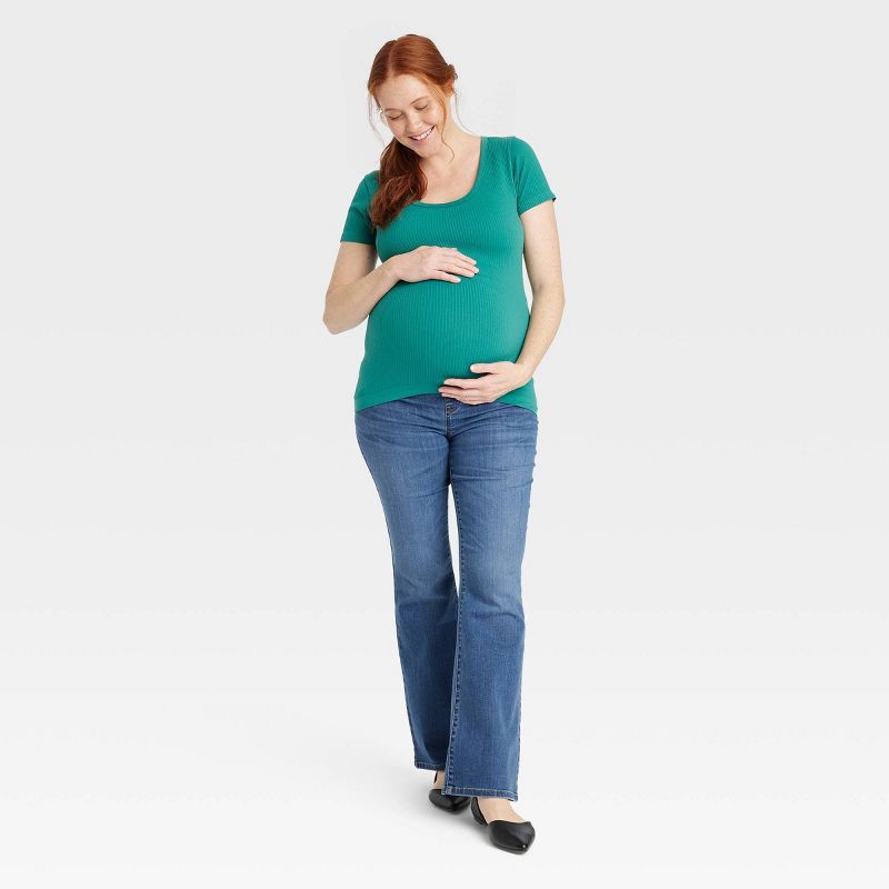 Over Belly Flare Maternity Pants - Isabel Maternity by Ingrid & Isabel™, 3 of 6