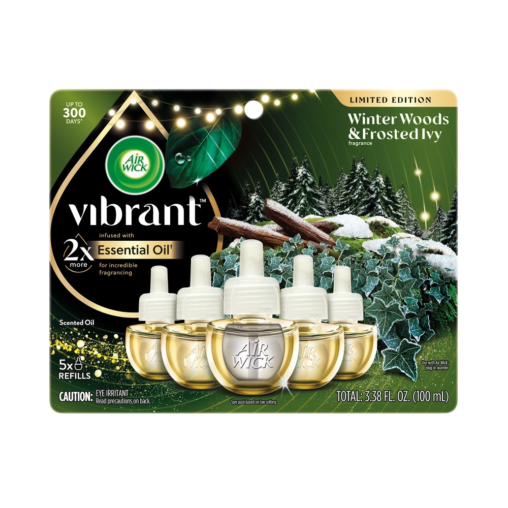 Photos - Air Freshener Air Wick Vibrant Scented Oil  Refills - Winter Woods & Froste 