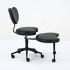Lycvki Meditation Chair with Lumbar Support and Adjustable Stool Flexible Design for Fidgety Sitters - 2 of 4