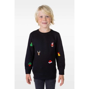 OppoSuits Deluxe Boys Christmas Sweater - X-Mas Icons - 1 of 4