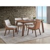 5-Piece Dining Set with Kitchen Table and 4 Upholstered Chairs - 3 of 4
