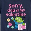 Boys' - Toy Story - Sorry Dad My Valentine Short Sleeve Graphic T-Shirt - 2 of 4