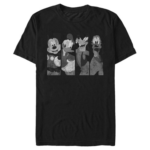 Men's Mickey & Friends Mickey Mouse Best Friend Gray Grayscale Panels T-Shirt - image 1 of 4