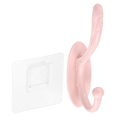 Unique Bargains Stainless Steel Durable Waterproof Adhesive Wall Mounted Coat Hooks and Hangers