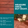 Bliss Outdoors Hardwood 6-Slat Interlocking Wood Deck Tiles, Red, Set of 30 - 4 of 4