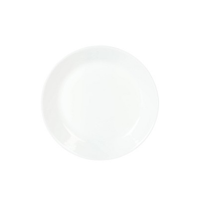 White Round Glass Dinnerware Set for 6