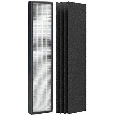 Nispira True HEPA Filter + Activated Carbon Pre Filter for Eureka NEA120 Air Purifier and Toshiba Smart WiFi Air Purifier. 1 Set