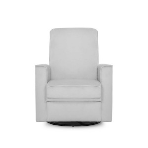 Evolur Raleigh Greenguard Gold Certified Upholstered Plush Seating Glider Swivel & Recliner in Grey - 1 of 4