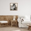 Stupell Industries Grey & Beige Horse Abstract Black Floater Framed Canvas Wall Art - 2 of 4