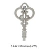 Unique Bargains Curtain Holdbacks Mini Crown Hooks Zinc Alloy 3.74"x2.36" 1Pair - 3 of 4