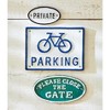 Tag Bicycle Parking Wall Sign - Durable Garden Accessory, Easy to Clean, 7.5" L x 5.5" W, Perfect for Outdoor Spaces - 2 of 2