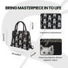 Signare USA Westie Dog Black Convertible Top Handle Handbag - 3 of 4