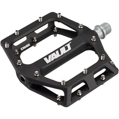 DMR Vault Platform Pedals 9/16" Concave Alloy Body Removable Pins Sandblast Blk