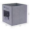 Unique Bargains Fabric Collapsible Lightweight Storage Bins with Handles 3 Pcs - 4 of 4