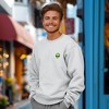 Dalix Alien Embroidery Relaxed Crewneck Sweatshirt Soft Fleece Fit Lounge Mens - 4 of 4