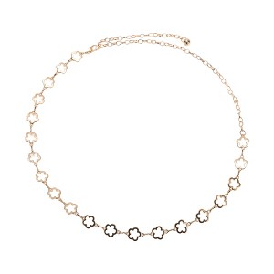 Unique Bargains Women's Flower Design Waist Chain 1 Pc - 1 of 4