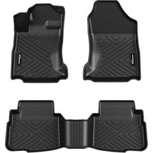 All-Weather Floor Mats for 2020-2025 Outback/Legacy - TPE Custom Fit Liners, Front & 2nd Row - 1 of 4