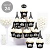 Big Dot of Happiness Stars Over Paris - Cupcake Decoration - Parisian Themed Party Cupcake Wrappers and Treat Picks Kit - Set of 24 - 2 of 4
