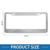 Unique Bargains Stainless Steel License Plate Holder Round Hole Mirror Polished White - 3 of 4