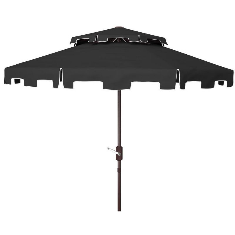 Zimmerman 9Ft Double Top Market Patio Outdoor Umbrella  - Safavieh, 1 of 2