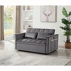 VYNXARIA Sleeper Sofa Bed,3-in-1 adjustable sleeper with pull-out bed, 2 lumbar pillows and side pocket, soft velvet convertible sleeper sofa bed - 2 of 4
