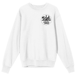 Foster's Home For Imaginary Friends Group Shot Crew Neck Long Sleeve White Adult Sweatshirt - 1 of 4