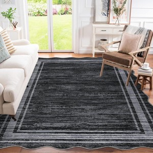 Coucheta Modern Kitchen Runner Rug Non-Slip Stain Resistant Washable Low Pile Floor Mat for Bathroom Bedroom Entryway,Multi-Color & Size - 1 of 4