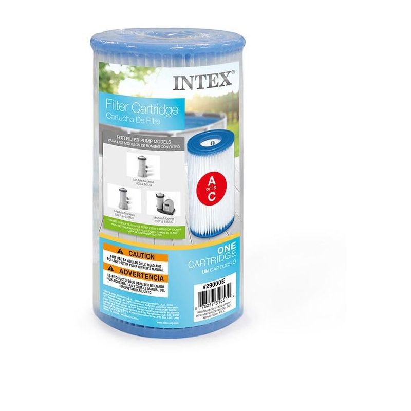 Intex Replacement Type A Filter Cartridge for Above Ground Pools 3-Pack, 2 of 4