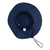 Anna-Kaci Wide Brim Straw Sun Hat with Black Ribbon Bow Adjustable Chin Strap Inner Sweatband for Outdoor and Travel Use - 4 of 4