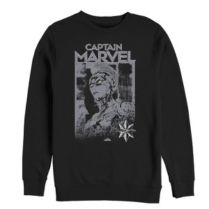 Men's Marvel Captain Marvel Vintage Hero Sweatshirt - 1 of 3