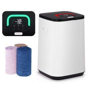 BestParts 22L Towel Warmer with Timer & LED Display, Large Capacity for Home & Spa - White - 1 of 4