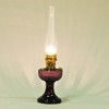 Aladdin Lincoln Drape Oil Lamp - Traditional Classic Indoor Oil or Kerosene Fuel Lamp, Bright White Light, Glass with Brass Trim - 2 of 3