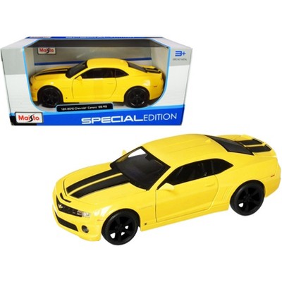 2010 Chevrolet Camaro RS SS Yellow with Black Wheels 1/24 Diecast Model Car by Maisto