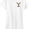 Women's - Yellowstone - Brown Y Logo Short Sleeve Graphic T-Shirt - 3 of 4