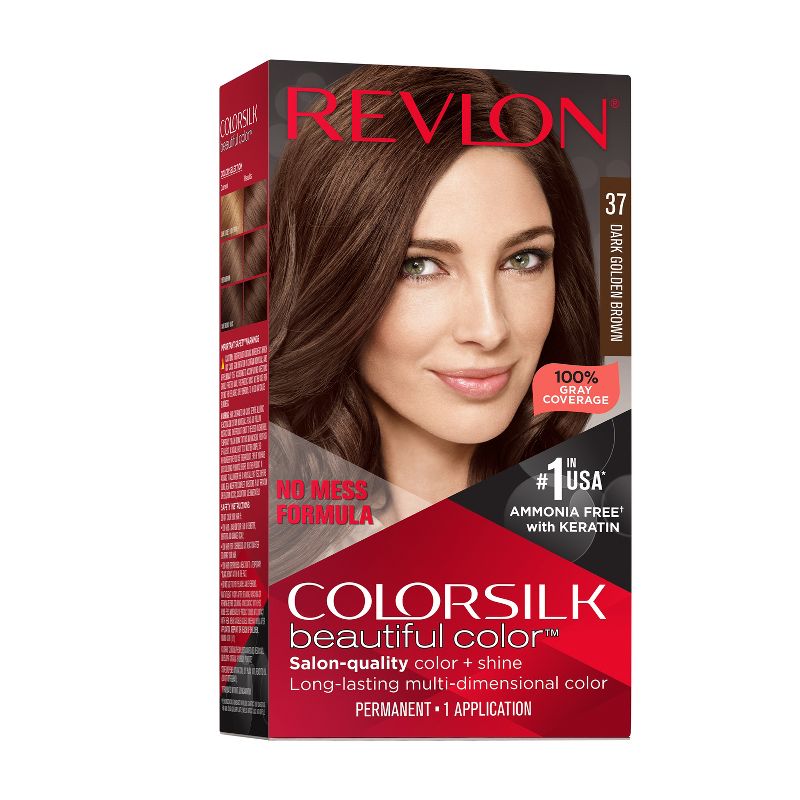 Revlon Colorsilk Beautiful Color Permanent Hair Color Long-Lasting High-Definition with 100% Gray Coverage - 4.4 fl oz, 1 of 18