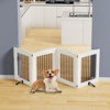 Freestanding Dog Gates,Foldable Dog Fence Indoor Puppy Gate for Stairs,Doorways,Stop Over Fence - 3 of 4